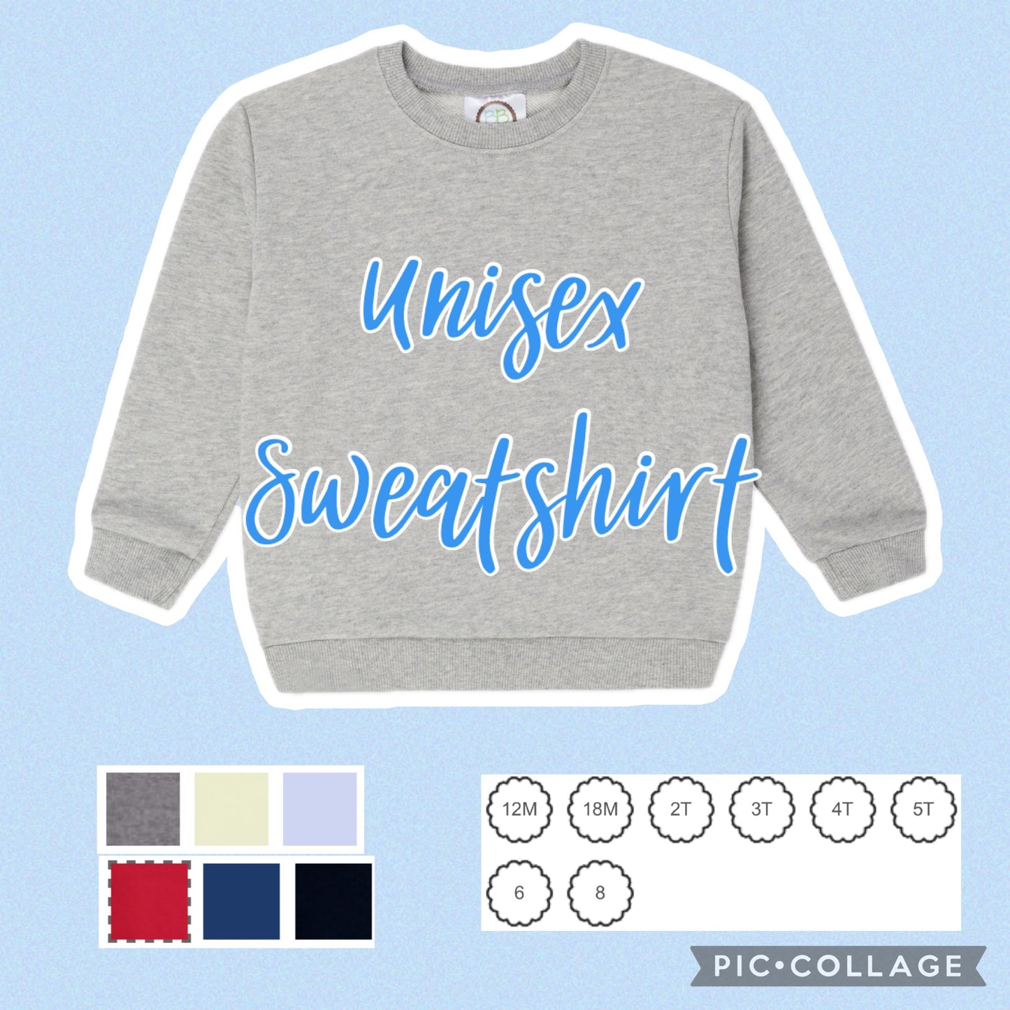 Santa Appliqué Sweatshirt - you choose hat pattern