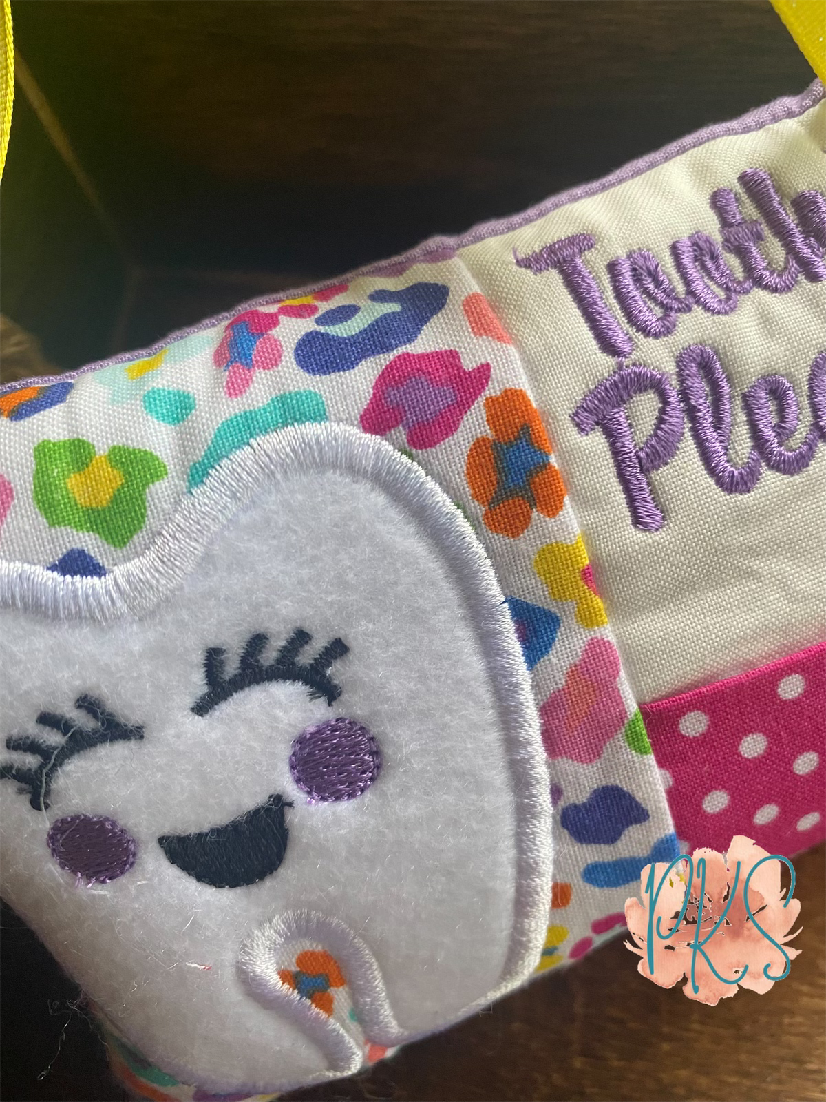 Colorful Cheetah Tooth Fairy Pillow
