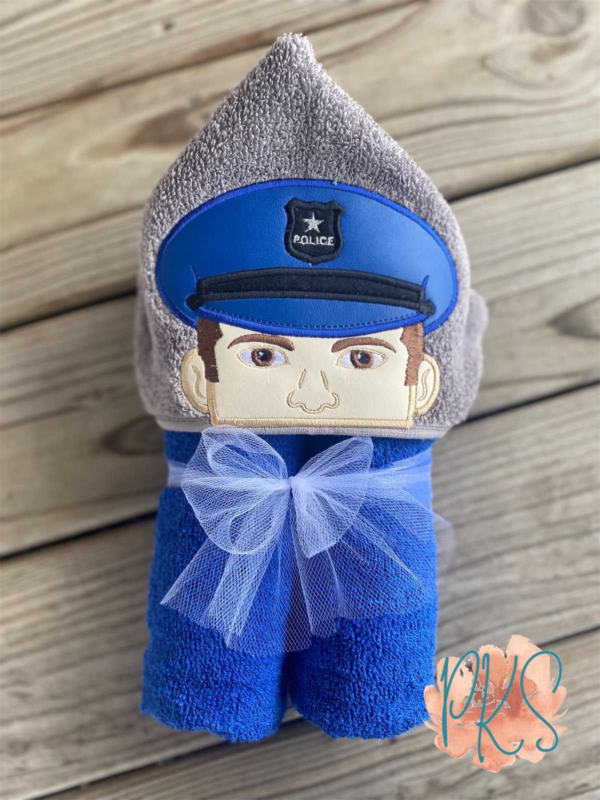 Policeman Hooded Towel