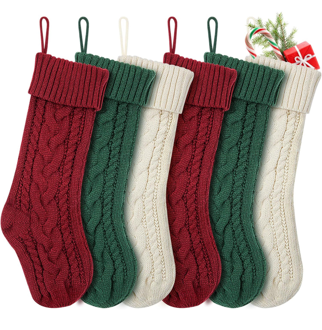 Personalized Embroidered Knit Stockings