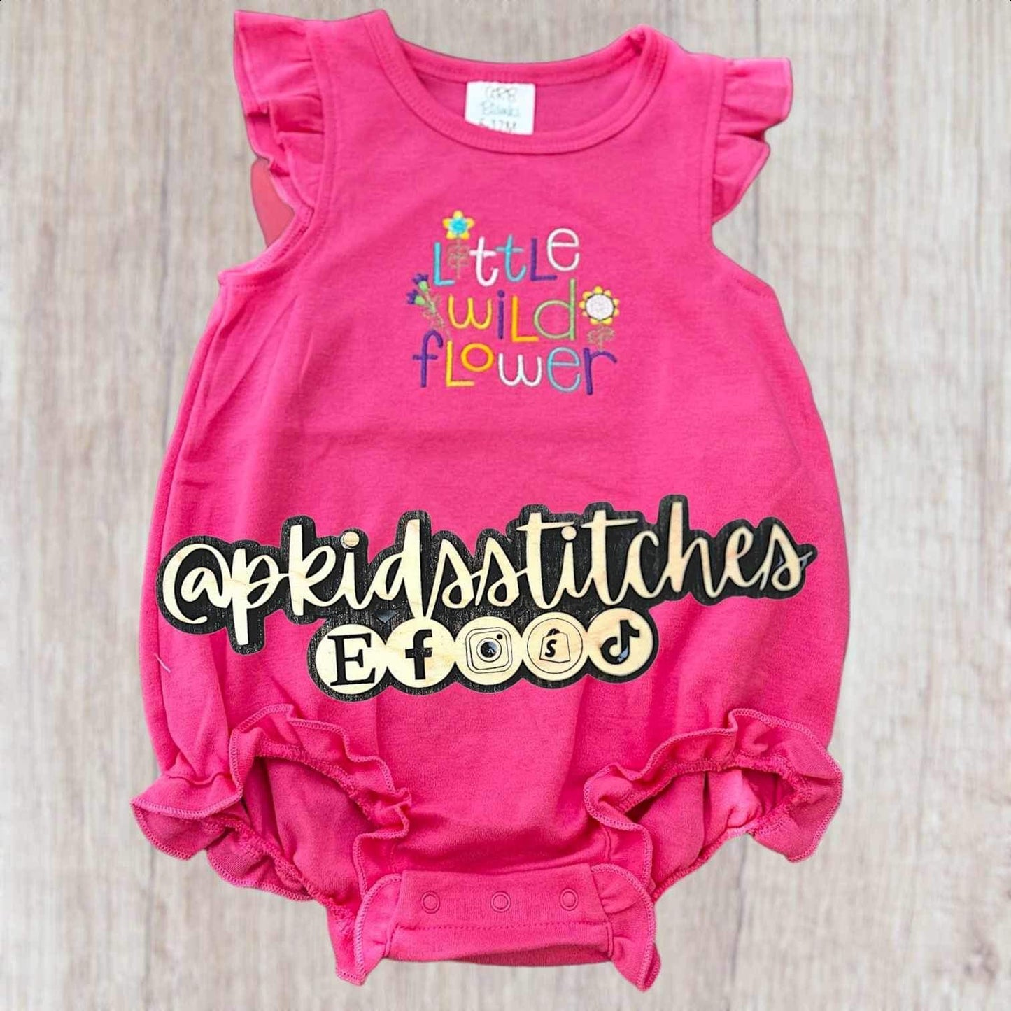 “Little Wild Flower” Flutter Sleeve Romper