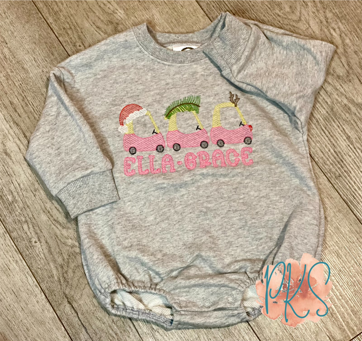 Personalized Christmas Tree Coupe Sweatshirt Romper