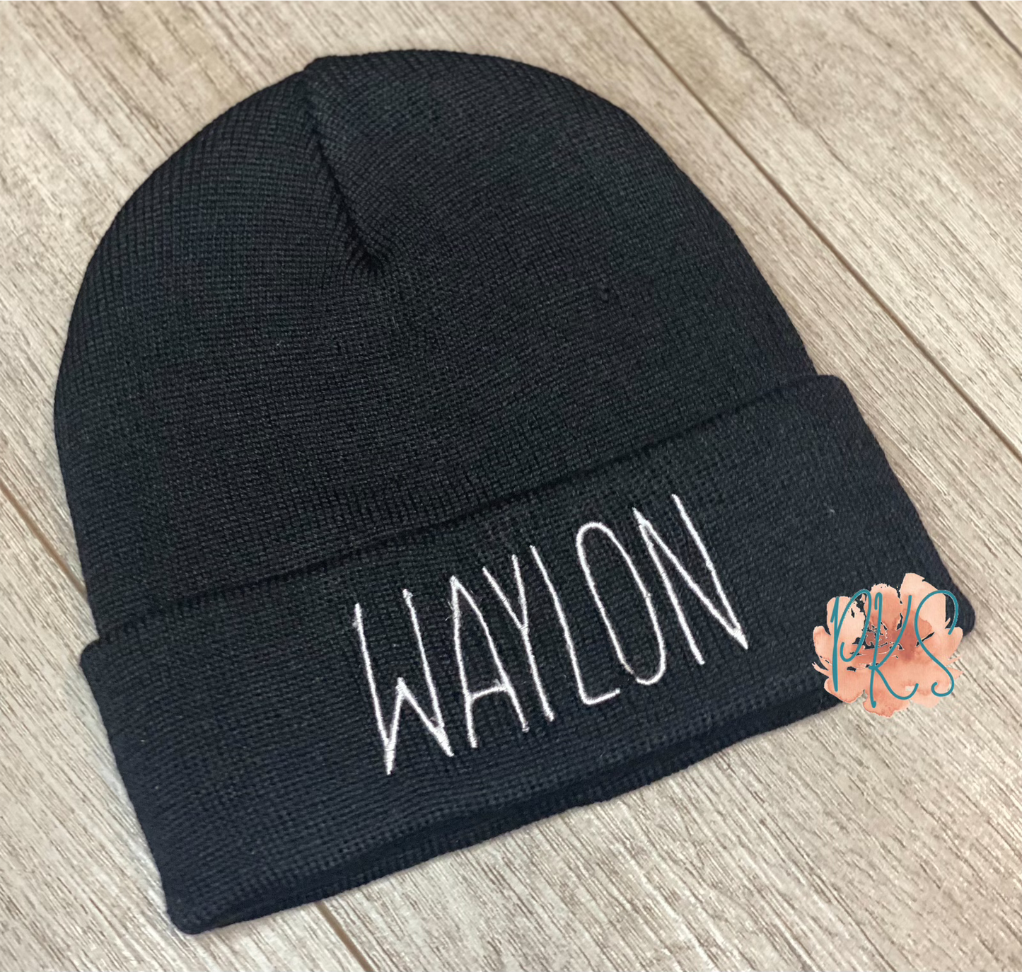 Embroidered Knit Beanie - Adults