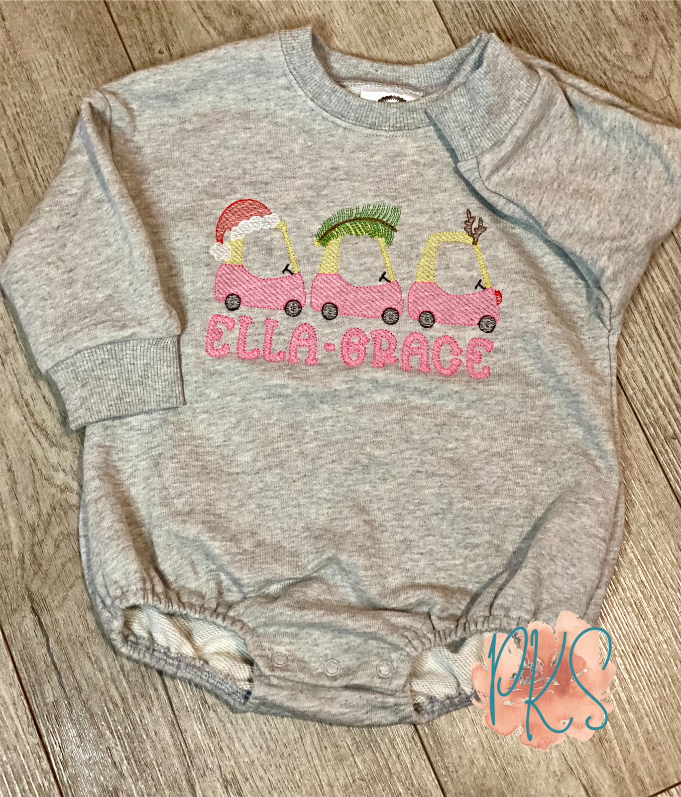 Personalized Christmas Tree Coupe Sweatshirt Romper