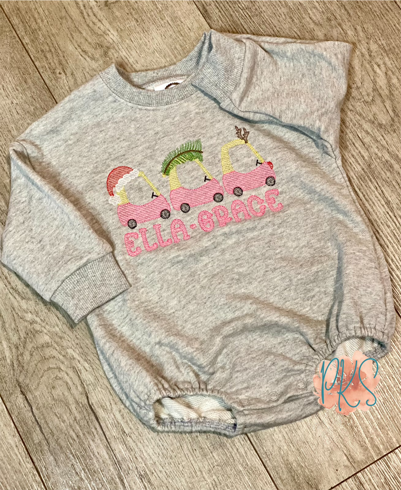 Personalized Christmas Tree Coupe Sweatshirt Romper