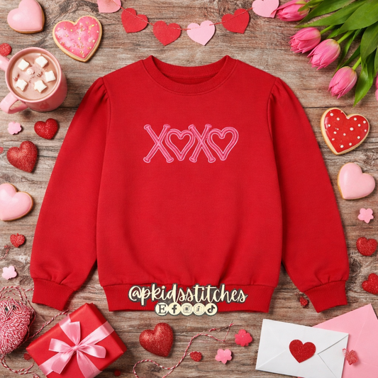 XOXO 3D Puff Sweatshirt