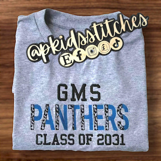 “Class of” Custom Embroidered Tee