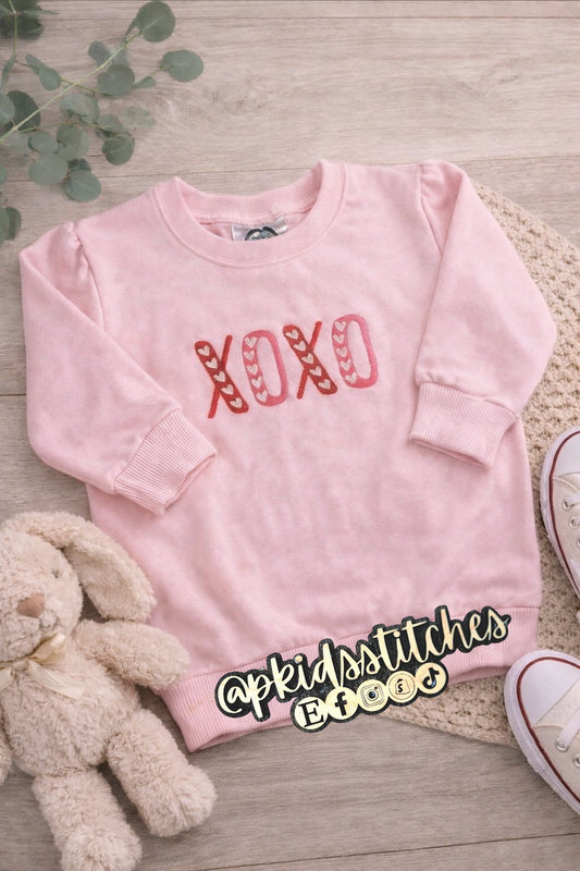 XOXO Girls Puff Sleeve Sweatshirt