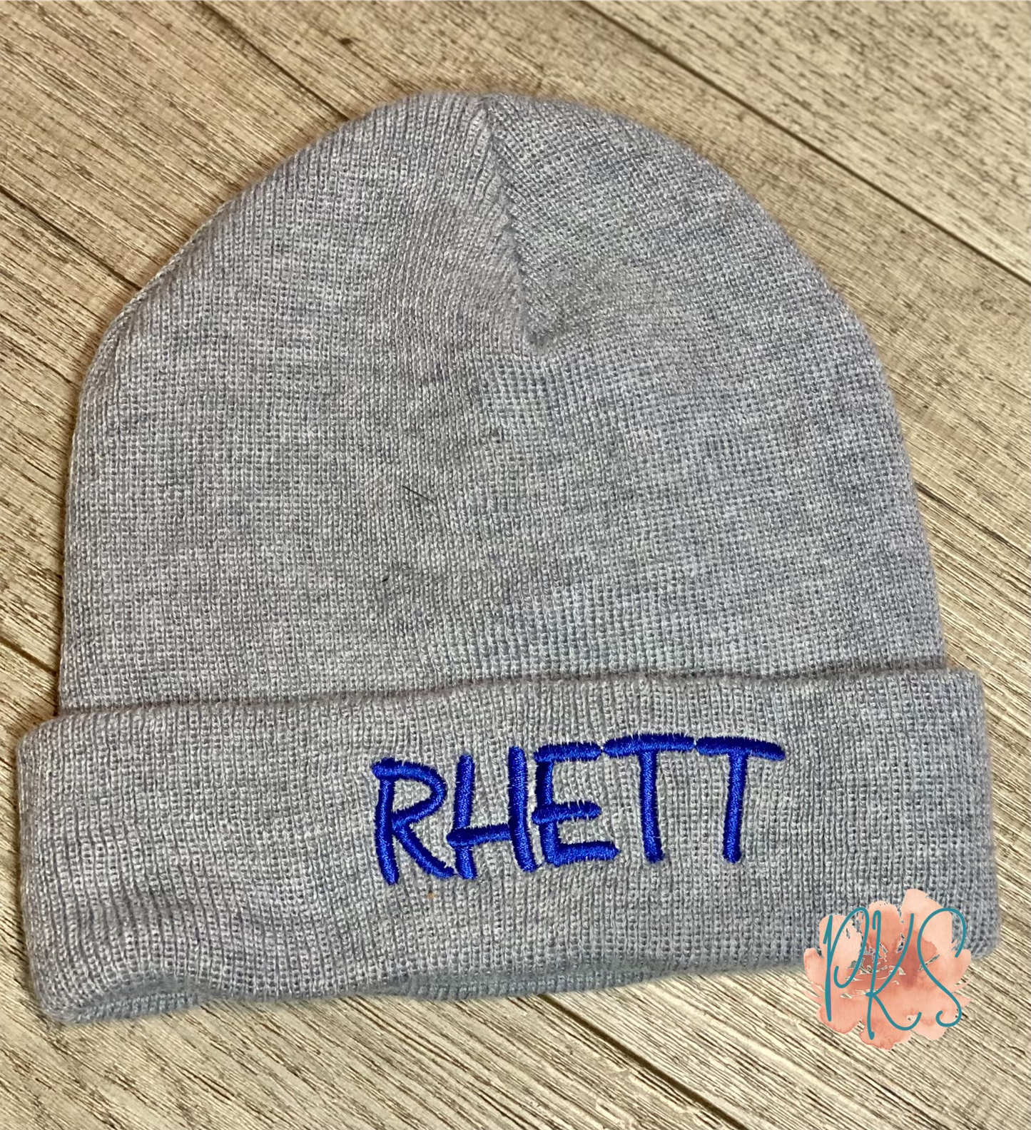 Embroidered Knit Beanie