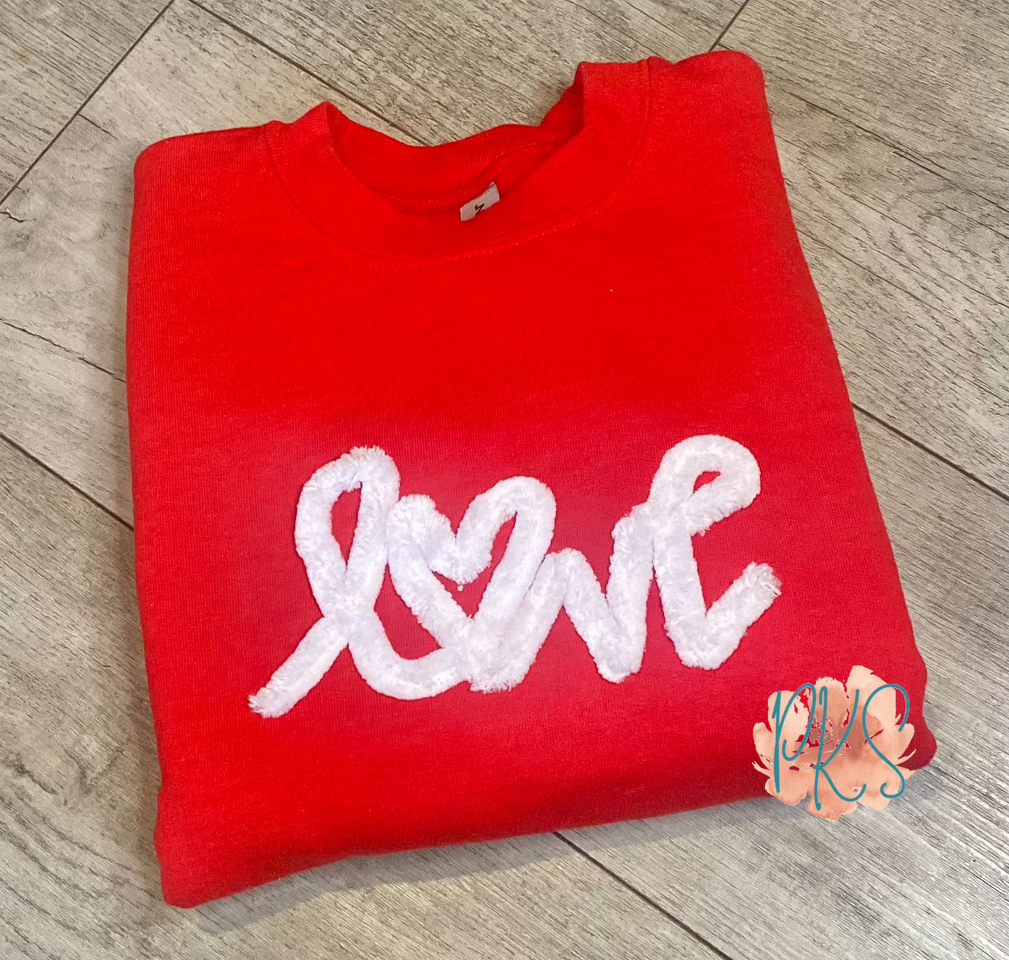 LOVE Chenille Yarn Youth Sweatshirt