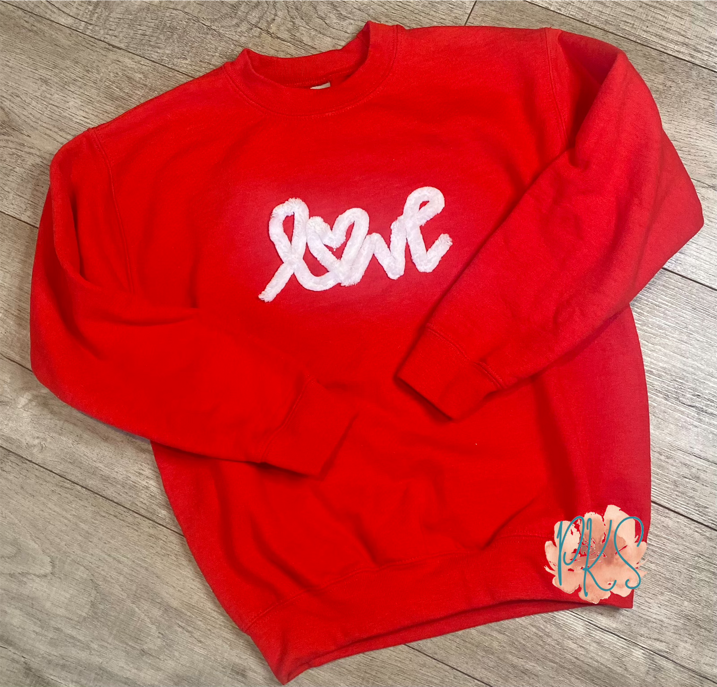 LOVE Chenille Yarn Youth Sweatshirt