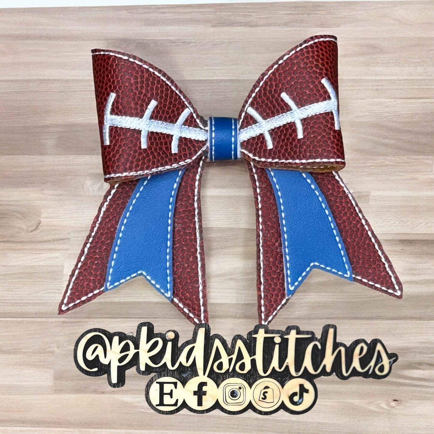 Football Cheer Bow - 4”