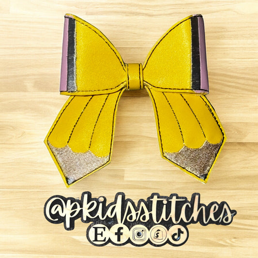 Pencil Cheer Bow - 4”