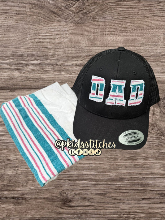 DAD hat using baby blanket or clothes