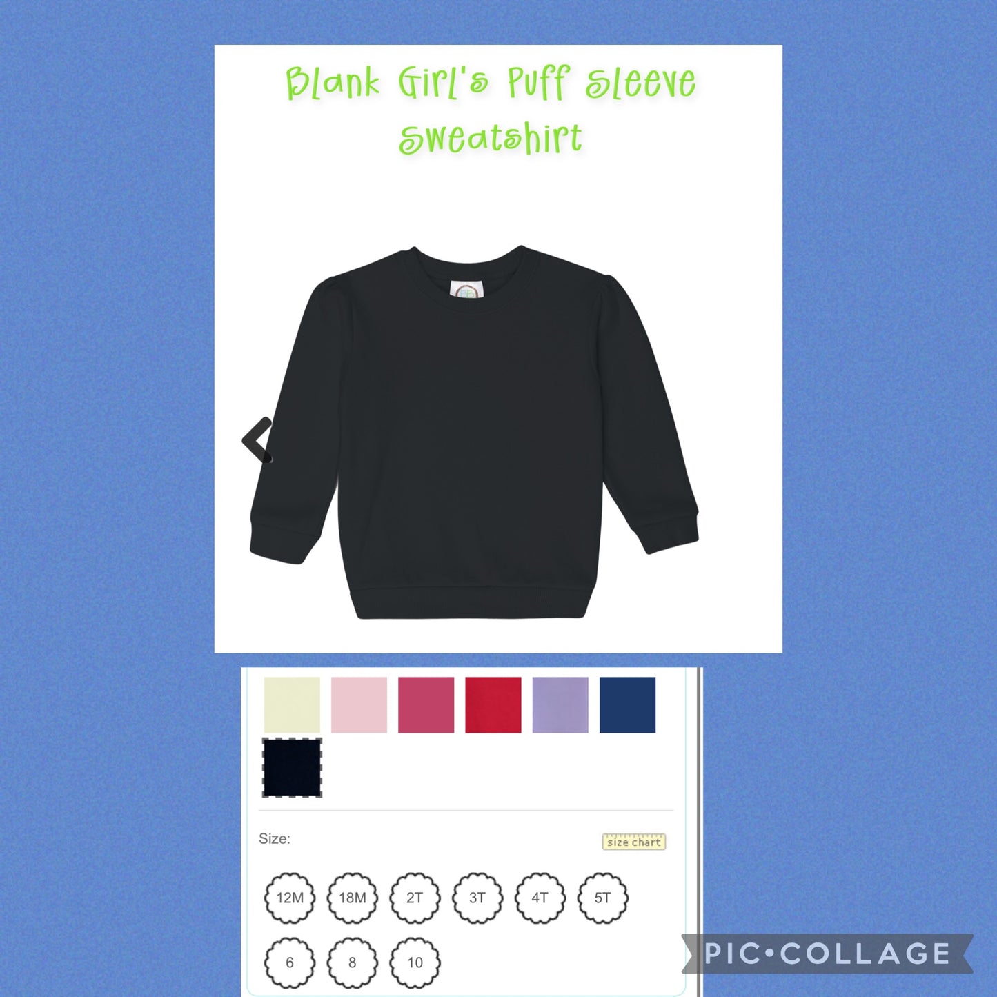 XOXO Girls Puff Sleeve Sweatshirt