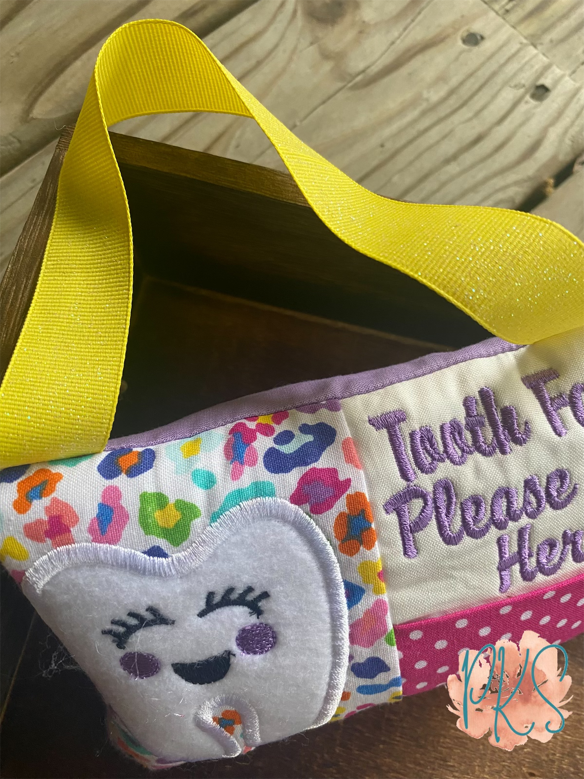 Colorful Cheetah Tooth Fairy Pillow