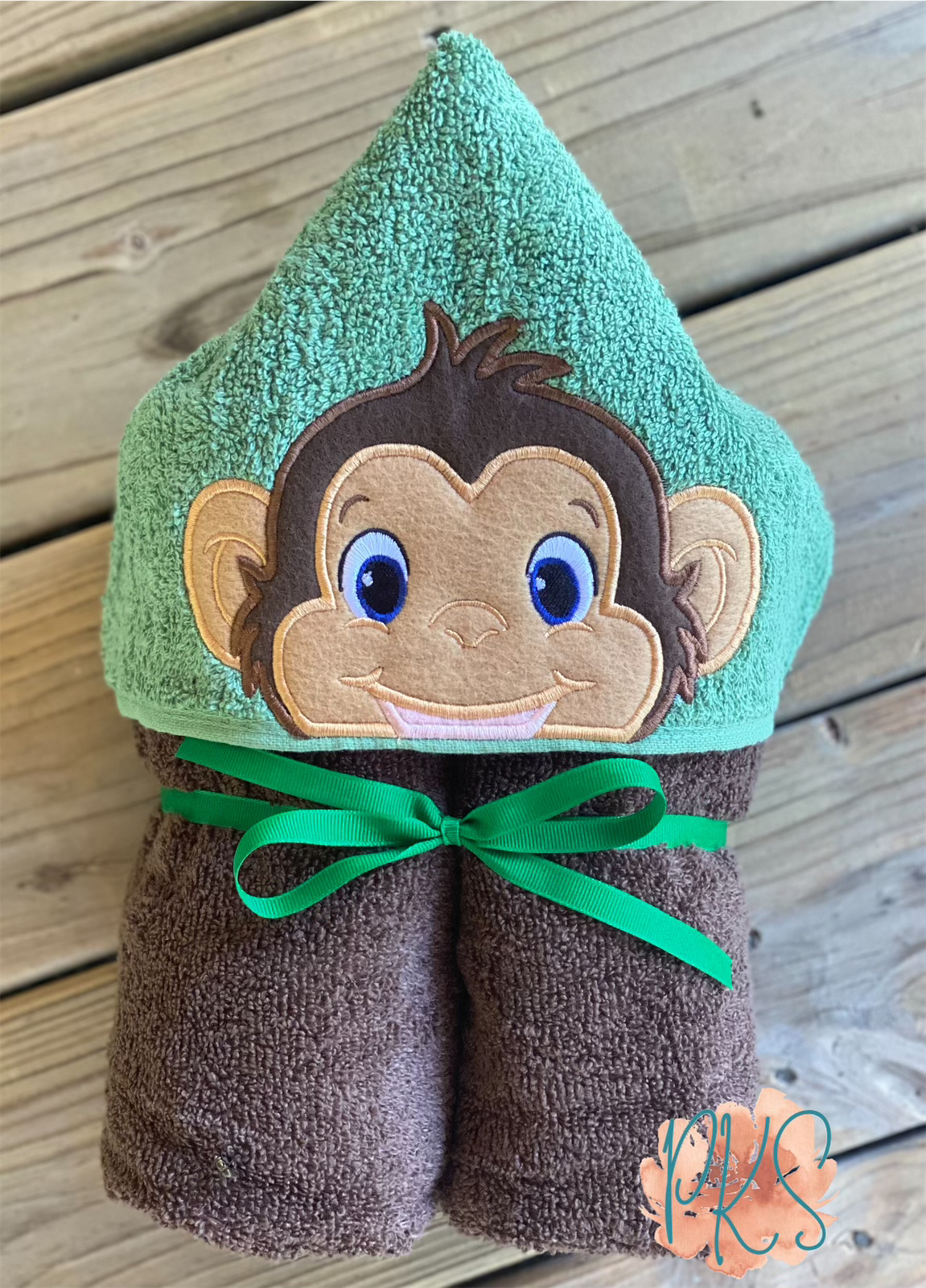 Monkey Hooded Towel