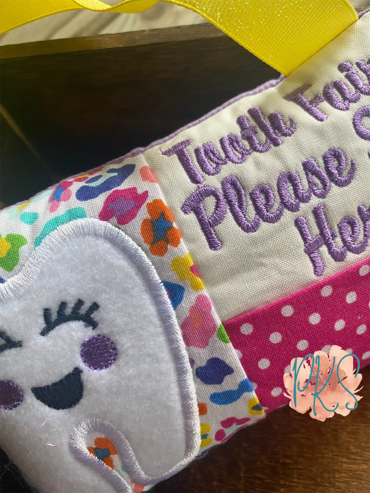 Colorful Cheetah Tooth Fairy Pillow