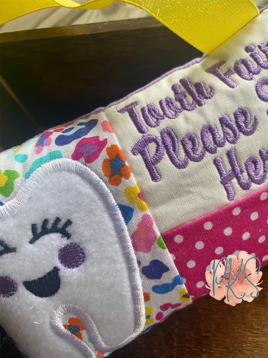 Colorful Cheetah Tooth Fairy Pillow