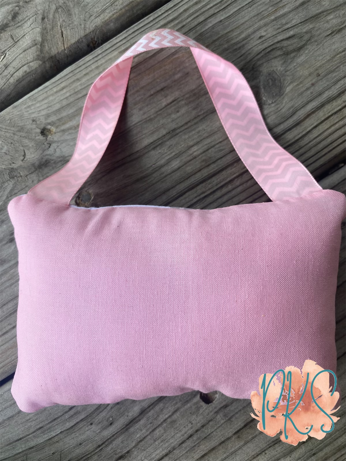Pink and Gray Tooth Fairy Pillow