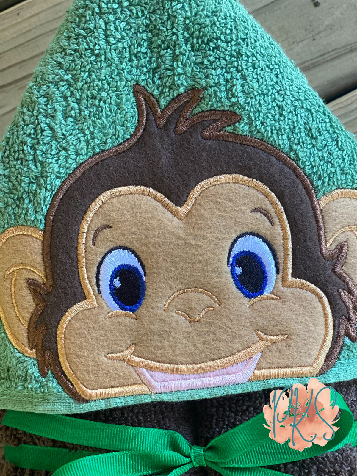 Monkey Hooded Towel