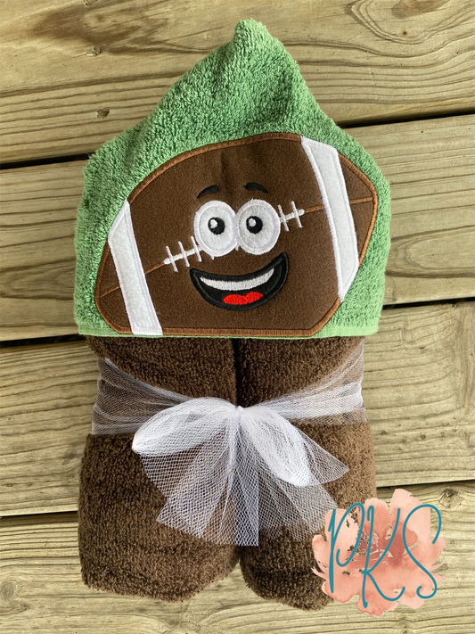 Football Hooded Towel