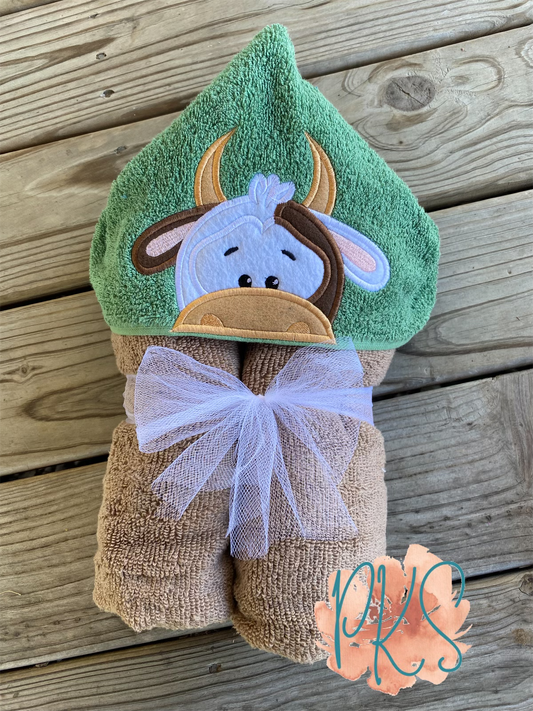 Baby Bull Hooded Towel