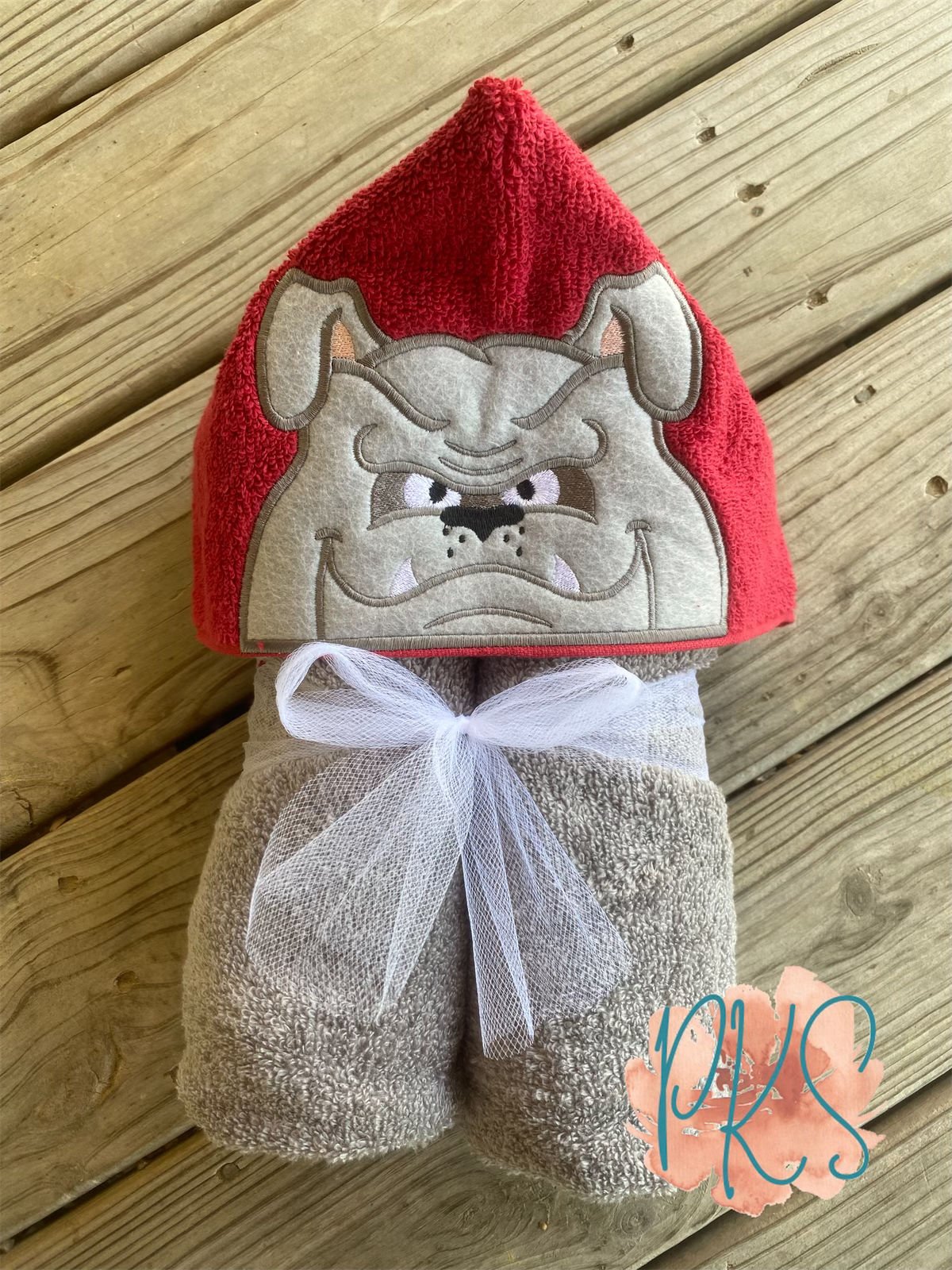 Bulldog Hooded Towel