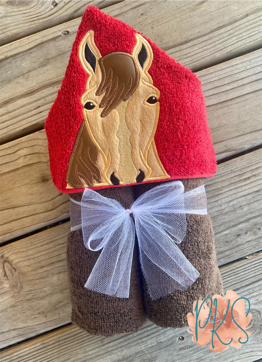 Horse Hooded Towel